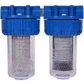 Filtru de apa, cartuse filtrante, sita + carbune activ, 7” cu 1” in linie