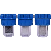 Filtru triplex de apa, carbune + polipropilena + sita, 5 cu 3/4 in linie