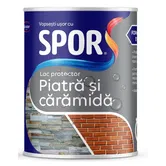 Lac pentru piatra si caramida Spor, interior/exterior, transparent, 0.75 l