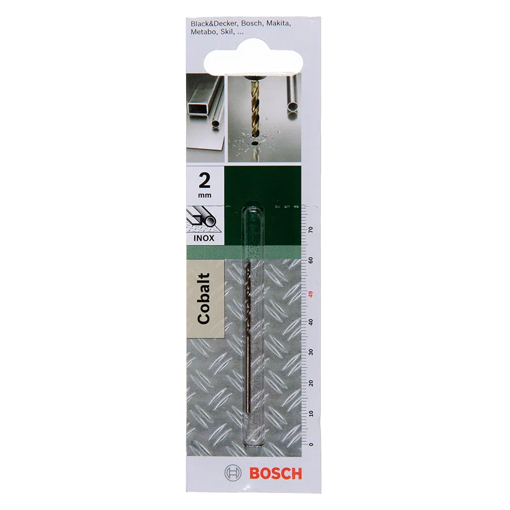 Burghiu Bosch HSS-Co DIN 338, mandrina standard, pentru metal, 2 mm