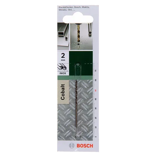 Burghiu Bosch HSS-Co DIN 338, mandrina standard, pentru metal, 2 mm