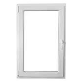 Fereastra PVC, 5 camere, deschidere stanga oscilobatant, alb, 80 x 100 cm