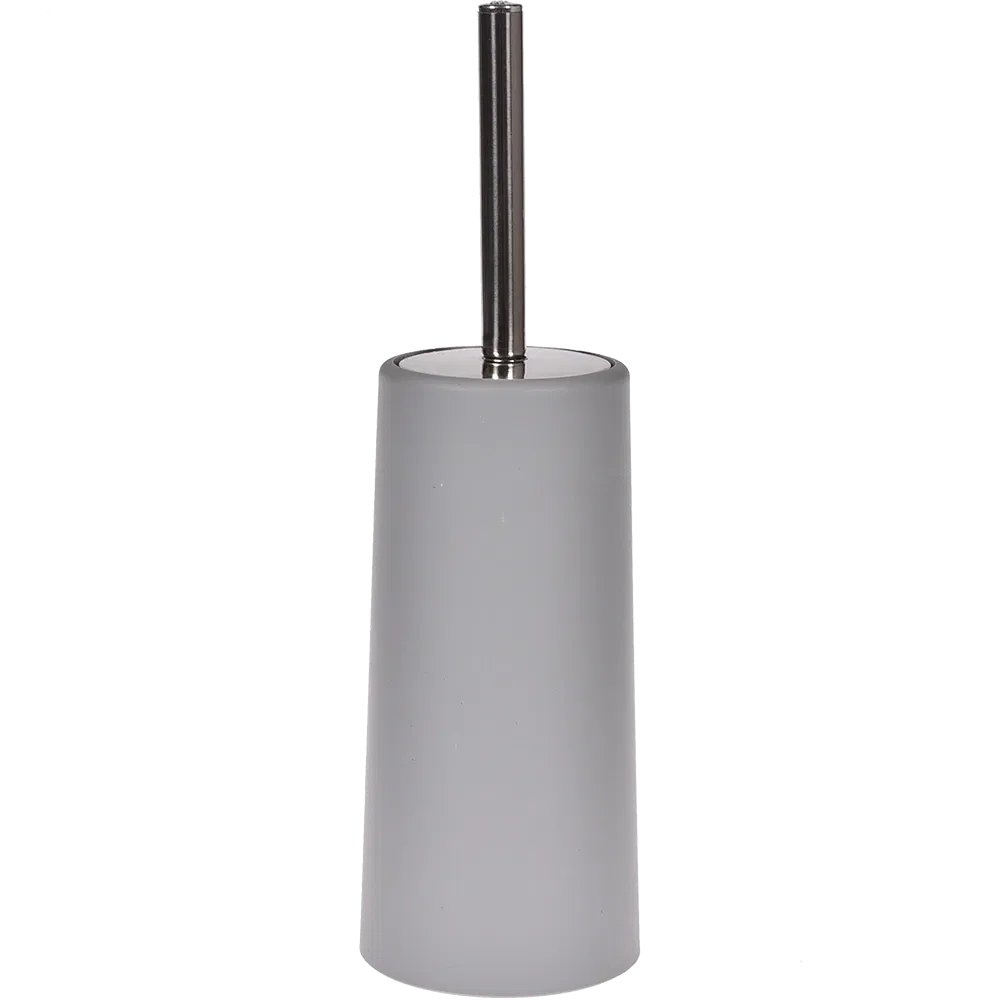 Perie WC MSV Slim, polipropilena/metal inoxidabil, gri, 10 x 22 cm