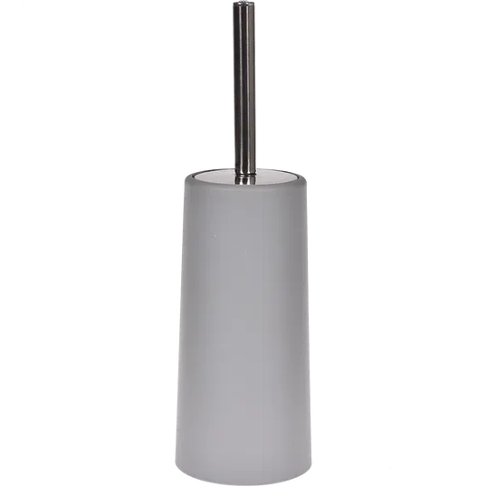 Perie WC MSV Slim, polipropilena/metal inoxidabil, gri, 10 x 22 cm
