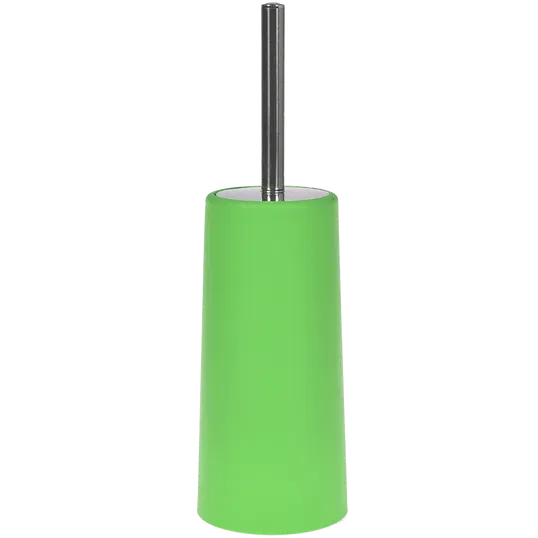 Perie WC MSV Slim, polipropilena/metal inoxidabil, verde, 10 x 22 cm