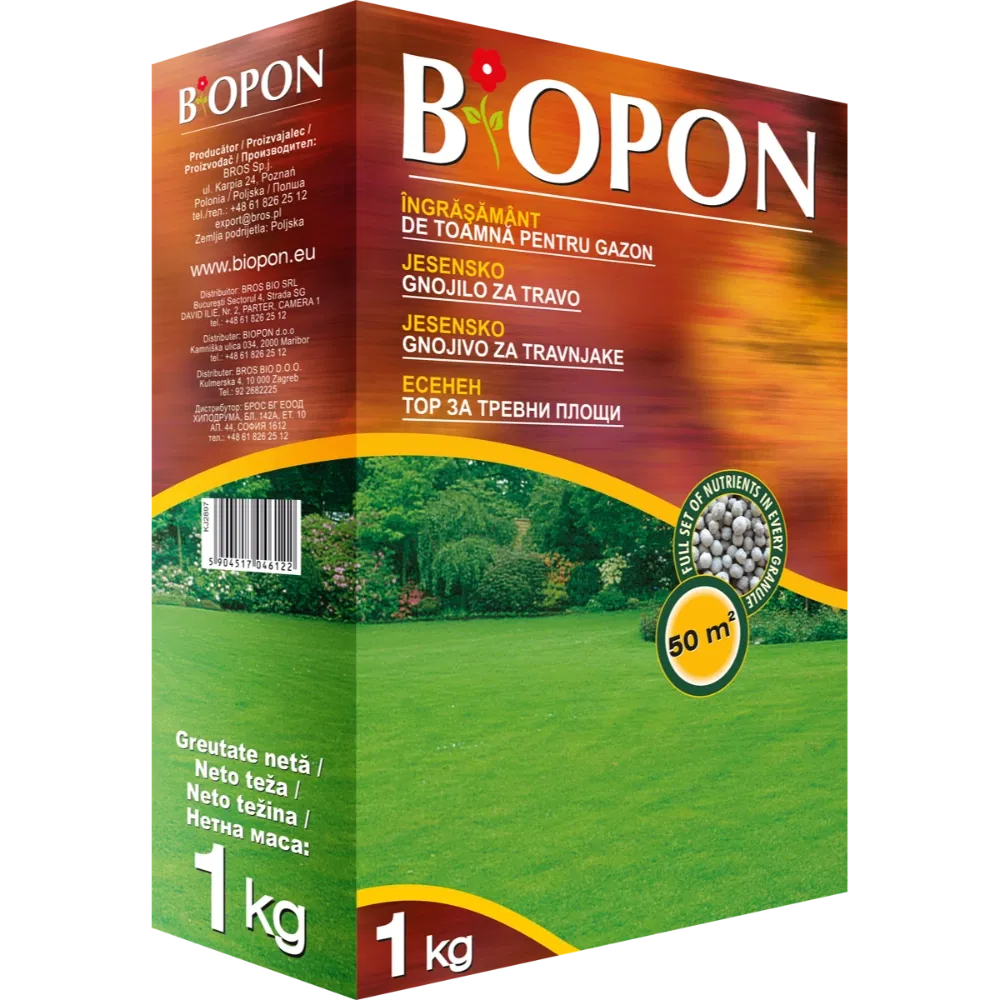 Ingrasamant de toamna pentru gazon Biopon, 1 kg