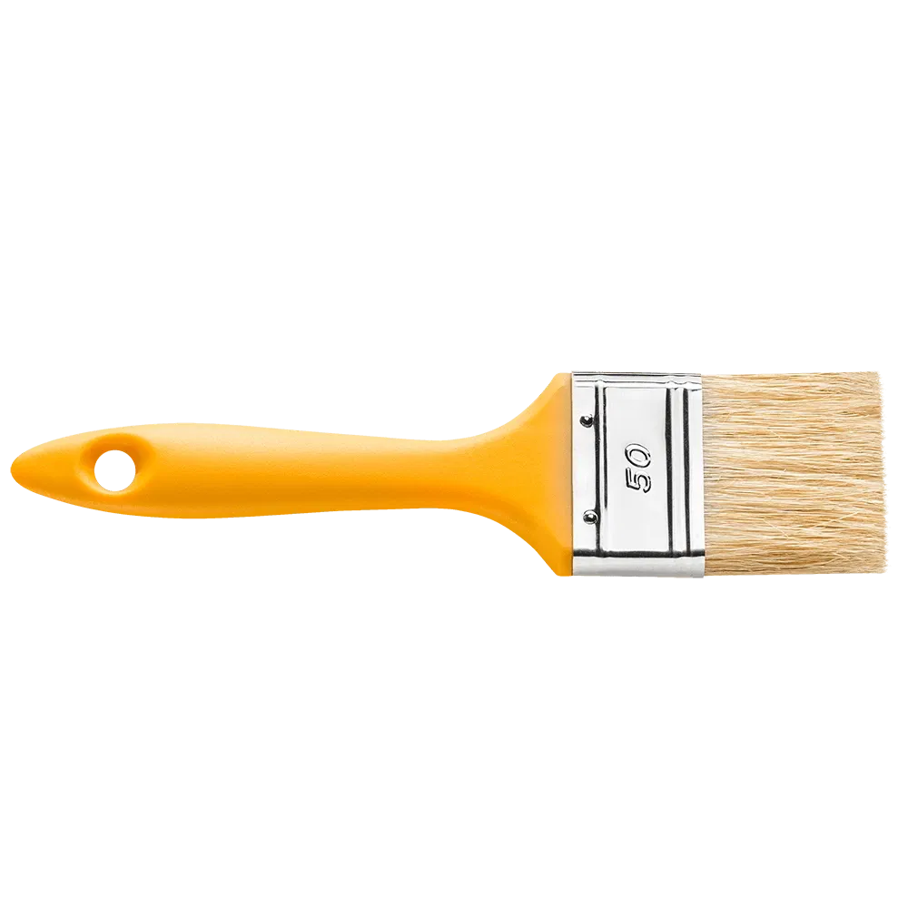 Pensula lata pentru vopsit seria 37, latime 70 mm, fir natural si maner din PVC