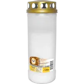 Candela cu capac LAC Italia 80 LL, plastic, alb, 120 h