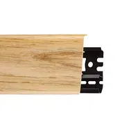 Plinta parchet, cu canal de cablu, stejar windston, PVC, INDO 70, 2500 mm