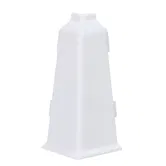 Set colt exterior plinta parchet Korner Evo 70, alb, PVC, 70 x 20.7 mm, 2 bucati/set