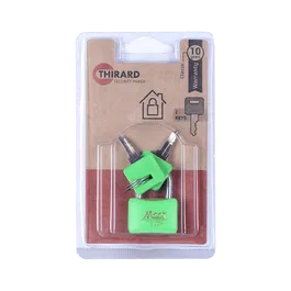 Lacat din alama, Thirard Color, l 30mm, invelis protector, 2 chei