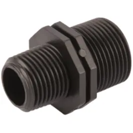 Niplu redus PEHD, 1” x 3/4”, plastic, negru, 10 bar