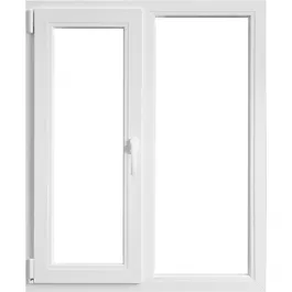 Fereastra PVC, 5 camere, deschidere stanga oscilobatant, alb, 116 x 116 cm