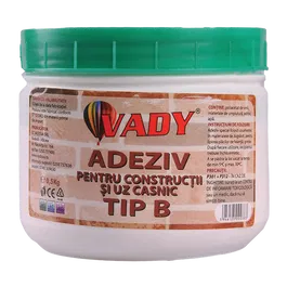 Adeziv pentru constructii si uz casnic Vady Tip B, 0,5 kg