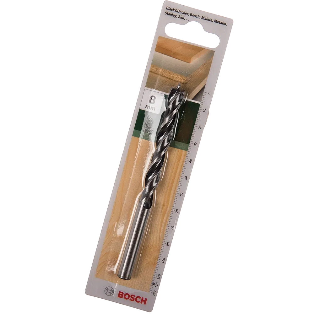 Burghiu Bosch, mandrina standard, pentru lemn, 8 mm