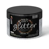Sclipici decorativ Glitter G4 Magic Efect, 150g, shine silver, 150 gr