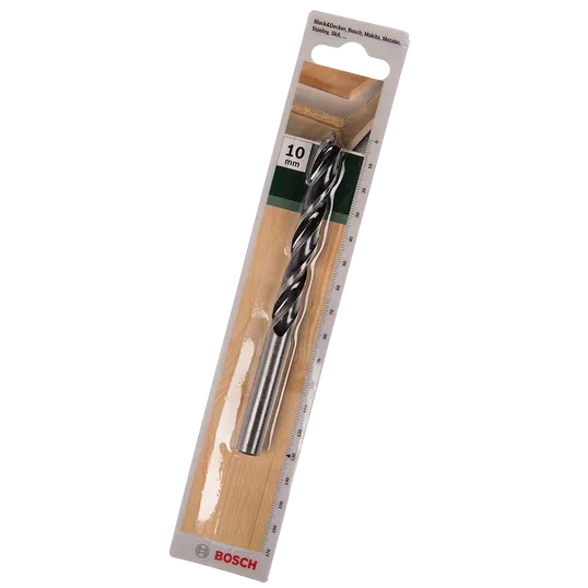 Burghiu elicoidal Bosch, mandrina standard, pentru lemn, 10 mm