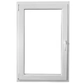 Fereastra PVC, 5 camere, deschidere stanga oscilobatant, alb, 76 x 136 cm