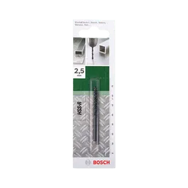 Set 2 burghie Bosch HSS-R DIN 338, mandrina standard, pentru metal, 2,5 mm
