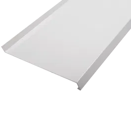 Glaf din aluminiu ECO, RAL 9016, alb, 300 x 25 cm