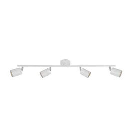 Spot Spike, LED, 4 x GU10, metal, alb, 79 cm