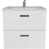 Mobilier baie Roca Victoria, baza cu lavoar, PAL, alb, 60,5 x 46 x 58,5 cm