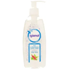 Gel antibacterian pentru maini Igienol Aloe Vera, 200 ml