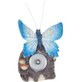 Lampa solara cu LED Fluture pe piatra, de exterior, 1xLED, 11 cm