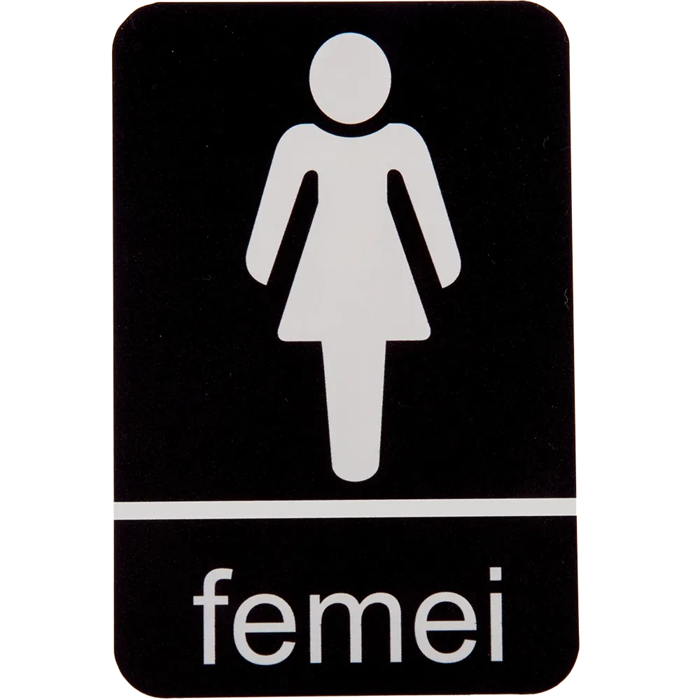 Indicator toaleta femei, 10 x 14 cm