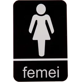 Indicator toaleta femei, 10 x 14 cm