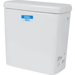 Rezervor WC ceramic Roca Debba, dubla comanda, 3-6 l, alimentare lateral stanga, alb
