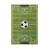 Covor copii Tarkett Play, poliester, model teren fotbal, verde, 120 x 170 cm