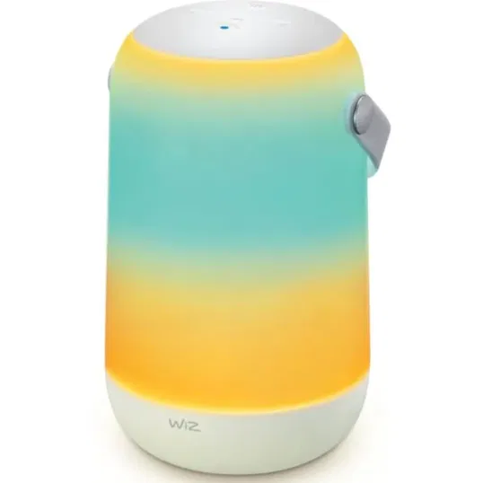 Lampa LER RGB inteligenta WiZ Mobile Portabile, 13.5 W, wi-fi/bluetooth, Ip20, alb, 193 x 116 mm