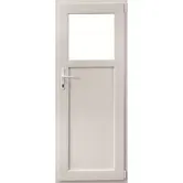 Usa PVC secundara, alb, 90 x 190 cm, dreapta