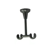 Consola galerie fier forjat, prindere tavan, 16 mm, negru, set 2 buc