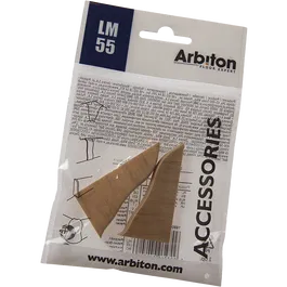 Set terminatie plinta parchet Arbiton LM 55, nuc Pecan, PVC, 55 x 26 mm, 2 bucati/set