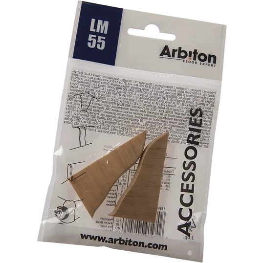 Set terminatie plinta parchet Arbiton LM 55, nuc Pecan, PVC, 55 x 26 mm, 2 bucati/set