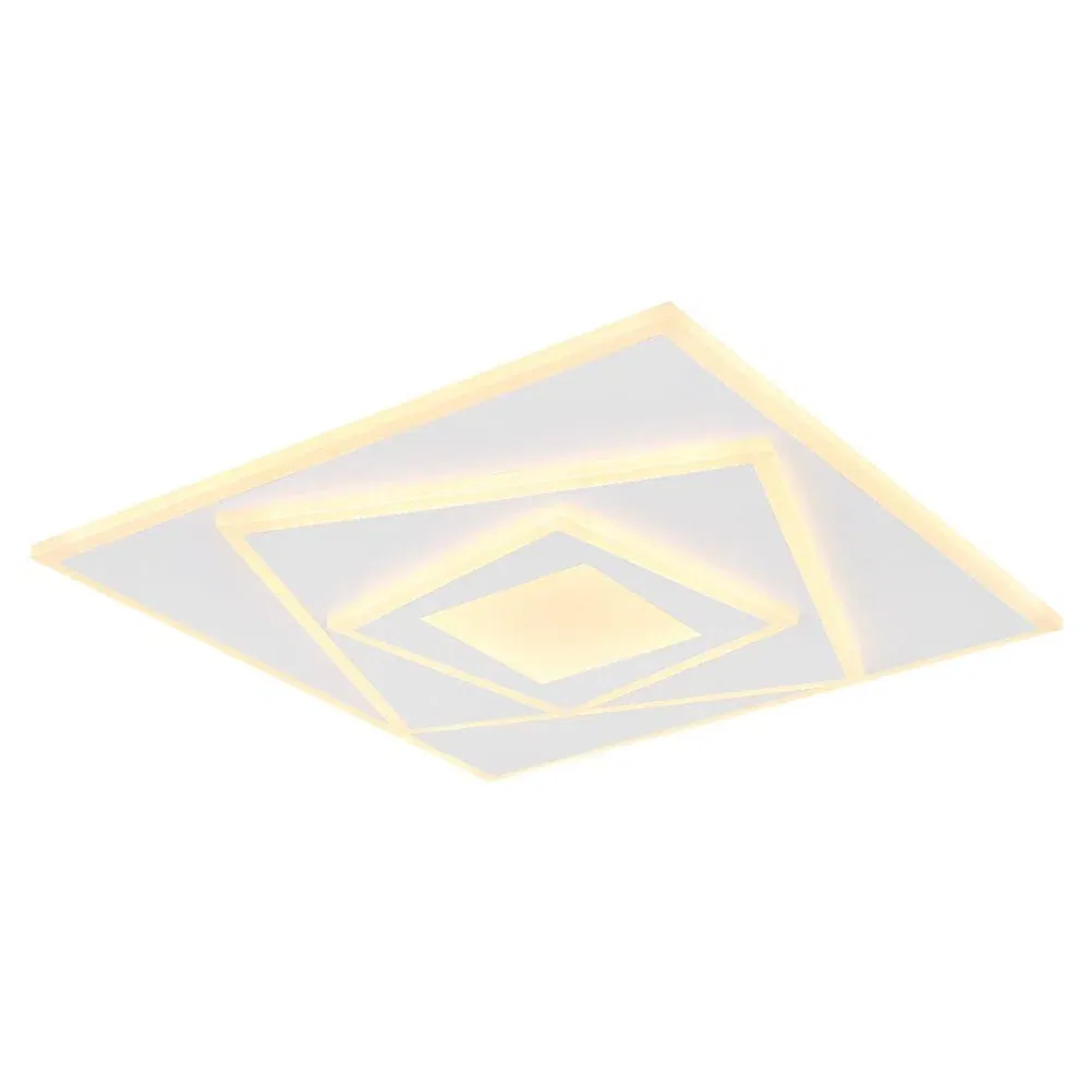Plafoniera Globo Horni, metal, 1 x LED, 24W, alb, 40 x 40 cm