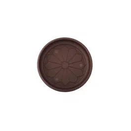 Farfurie ghiveci Naxos, plastic, rotund, bronz, D 28 cm