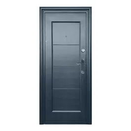 Usa metalica de intrare in apartament Nova pentru interior, tabla, deschidere stanga, culoare gri, 2020 x 880 mm