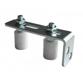 Ghidaj reglabil poarta cu 2 role Stift, otel zincat, 30 x 40 mm