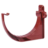 Carlig aplicat pentru jgheab, PVC, Regenau, 125 mm, rosu