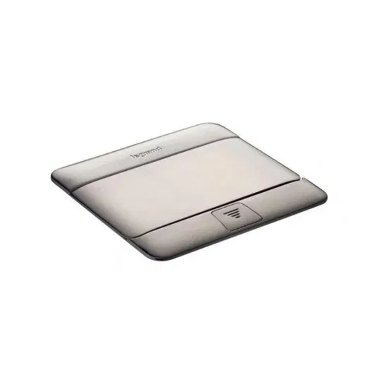 Doza de pardoseala escamotabila Legrand Mosaic, tip Pop-up, 3 module, finisaj aluminiu