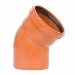 Cot PVC Valplast DN110/30, canalizare exterioara, portocaliu