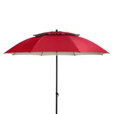 Umbrela pentru terasa Derby Windprofi, rosu, 8 spite, diametru 200 cm, inaltime 207 cm