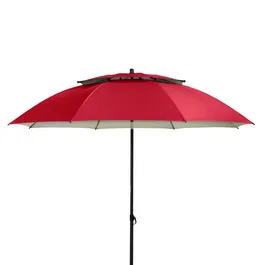 Umbrela pentru terasa Derby Windprofi, rosu, 8 spite, diametru 200 cm, inaltime 207 cm