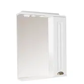Oglinda cu dulap baie Badenmob Seria 172, MDF/PAL, alb, 1 usa, 3 polite, 60 x 14 x 71 cm