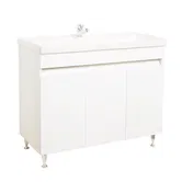 Mobilier baie Badenmob Seria 286, baza cu lavoar, MDF/PAL, alb, 100 x 43 x 81 cm