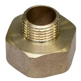 Niplu mufa alama, filet exterior-interior, racord 1 x 1/2