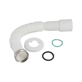 Sifon flexibil lavoar, plastic, alb, DN 40/50 mm, racord 6/4